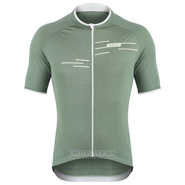 2020 Cycling Jersey De Marchi Light Green Short Sleeve And Bib Short